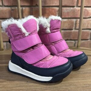 Sorel Whitney II Pink Snow Boots Girls, toddler size 8